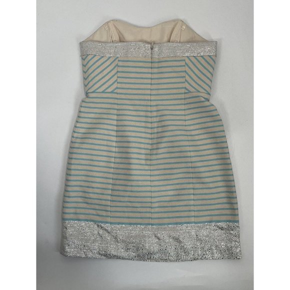 Lilly Pulitzer Remi Dress Sz 6 Blue White Stripe Summer Beach Vacation NWT - Picture 6 of 7